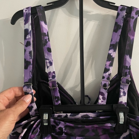NIB Modlily Purple Strappy Bathing Suit size large - Picture 9 of 9